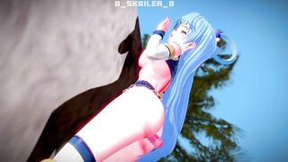 KonoSuba - Aqua uses a sex toy