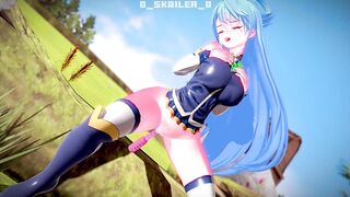 KonoSuba - Aqua uses a sex toy