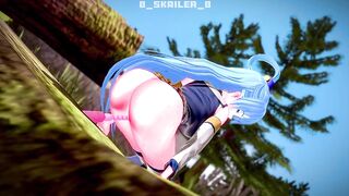 KonoSuba - Aqua uses a sex toy