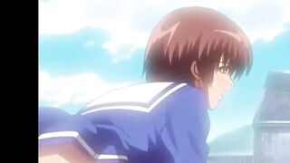 Hentai anime Sex on roof