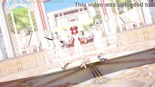 Genshin Impact: 【MMD】EVERGLOW - Adios REMAKE (Nilou, Ayaka, Barbara)