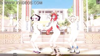 Genshin Impact: 【MMD】EVERGLOW - Adios REMAKE (Nilou, Ayaka, Barbara)