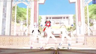 Genshin Impact: 【MMD】EVERGLOW - Adios REMAKE (Nilou, Ayaka, Barbara)