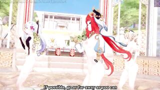Genshin Impact: 【MMD】EVERGLOW - Adios REMAKE (Nilou, Ayaka, Barbara)