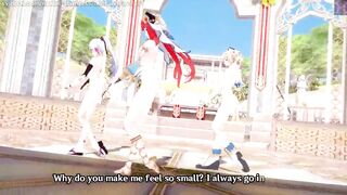Genshin Impact: 【MMD】EVERGLOW - Adios REMAKE (Nilou, Ayaka, Barbara)