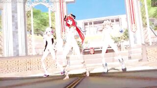 Genshin Impact: 【MMD】EVERGLOW - Adios REMAKE (Nilou, Ayaka, Barbara)