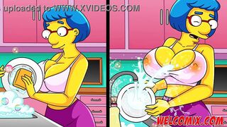 Barty fucking his friend's mother - The Simptoons Simpsons porn