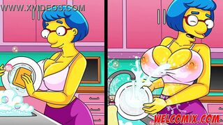 Barty fucking his friend's mother - The Simptoons Simpsons porn