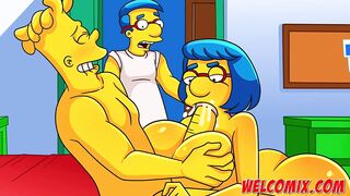 Barty fucking his friend's mother - The Simptoons Simpsons porn