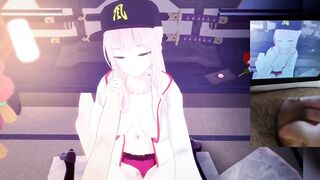 Mori Calliope VTuber Hentai (Cowgirl position)