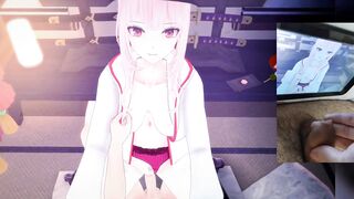 Mori Calliope VTuber Hentai (Cowgirl position)