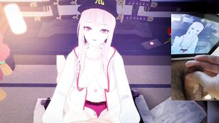 Mori Calliope VTuber Hentai (Cowgirl position)
