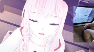 Mori Calliope VTuber Hentai (Cowgirl position)