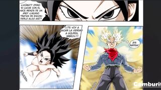 Caulifla Chupa la Enorme verga De Trunks Hasta Hacerlo Acabar