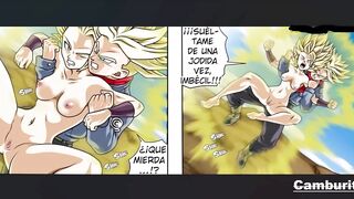 Caulifla Chupa la Enorme verga De Trunks Hasta Hacerlo Acabar