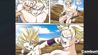 Caulifla Chupa la Enorme verga De Trunks Hasta Hacerlo Acabar