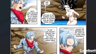 Caulifla Chupa la Enorme verga De Trunks Hasta Hacerlo Acabar