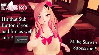 CATGIRL teases you with her SEXY BODY, before SUCKING your COCK dry of all its CUM!!!!!