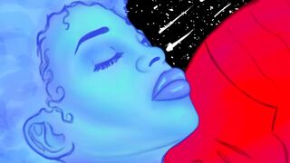 The Most Beautiful Sensual Couple Artwork: Cosmic Embrace (Art 1)