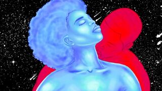 The Most Beautiful Sensual Couple Artwork: Cosmic Embrace (Art 1)