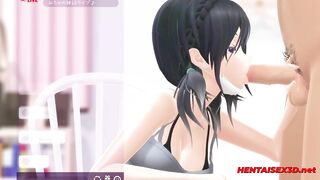 LIVE HENTAI Blowjob Animation