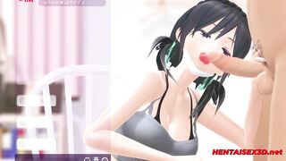 LIVE HENTAI Blowjob Animation