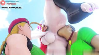 FUTANARI Street Fighter JURI AND CAMMY