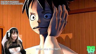 Nami shows Luffy how to do it LOL - One Piece Hentai