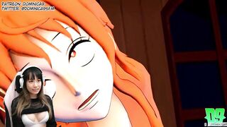 Nami shows Luffy how to do it LOL - One Piece Hentai
