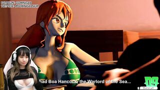 Nami shows Luffy how to do it LOL - One Piece Hentai