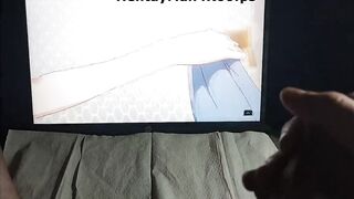 Masturbation on Yor Forger Hentai, cumming on my face