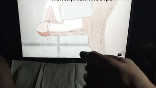 Masturbation on Yor Forger Hentai, cumming on my face
