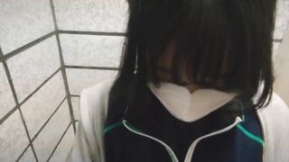 【個人撮影】女子学生マネージャーが公園のトイレで秘密のご褒美！口内大量射精と大量中出し！！！ 日本人 素人 野外 声我慢 部活 フェラ 手コキ カップル