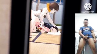 reacting to susamaru temari demon fucking Nezuko hard