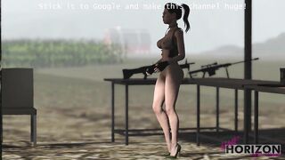 Yasmine at the Range Testing the HK 416 Rifle - Gun Overview and Firing