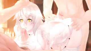 Hentai uncnsored gengbang a big-titted milf creampie