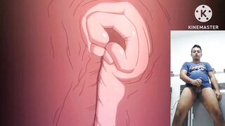 Reacting to Bulma getting fucked with a huge cock