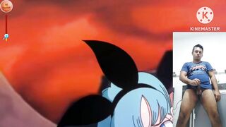 Reacting to Bulma getting fucked with a huge cock