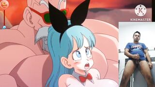 Reacting to Bulma getting fucked with a huge cock