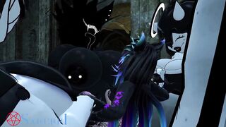Petite Catgirl Gets Nabbed and Fucked by 3 Thick Monsters