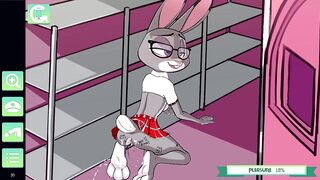 Judy Hopps is Schoolgirl rides big cock