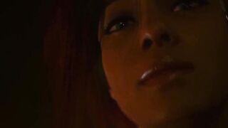Two tender lesbians kiss and have sex - animated 3d pov