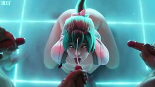 Overwatch porn Kiriko I had to make up for losing Matchmaking Rule34 3D animation