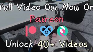 POV Femboy coworker hid under your desk, but then he noticed your cock...