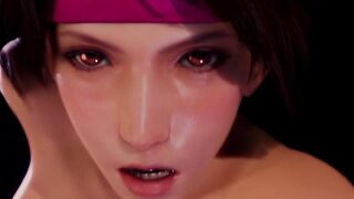 Final Fantasy porn Jessie gets creampied Rule34 3D animation
