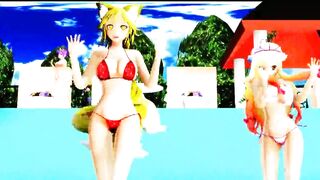 MMD Touhou Dance