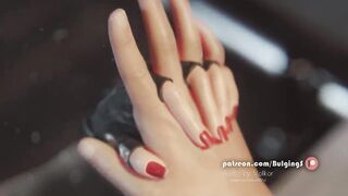 Tifa deepthroat dick and take cum on her face by Bulgings