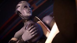 Watching Liara Riding Edi