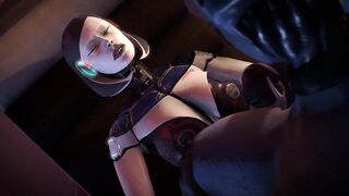 Watching Liara Riding Edi
