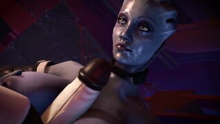 Watching Liara Riding Edi